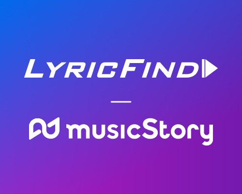 LyricFind and MusicStory logos