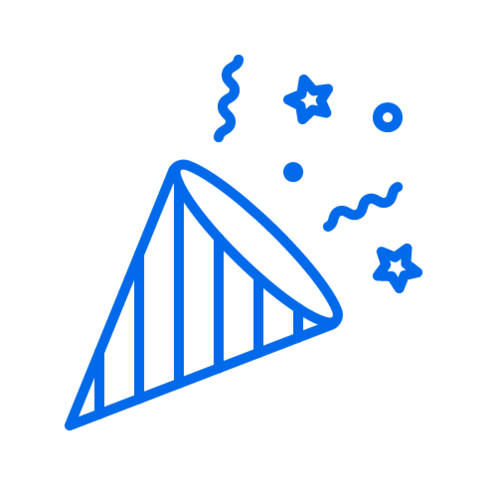 Icon representing fun