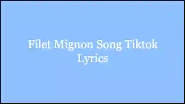 Filet Mignon Song Tiktok Lyrics