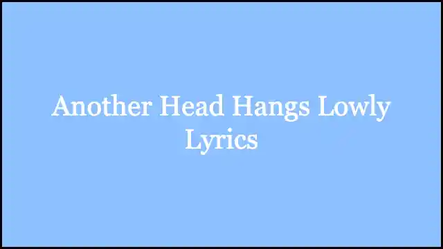 Another Head Hangs Lowly Lyrics