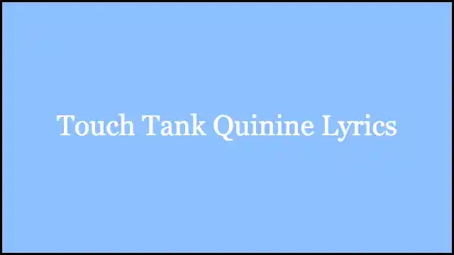 Touch Tank Quinine Lyrics