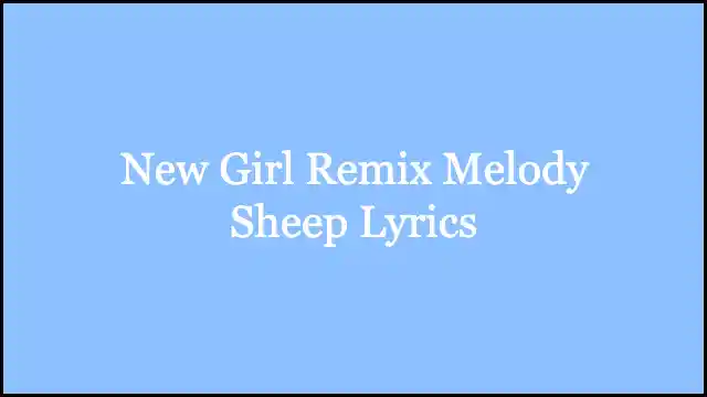 New Girl Remix Melody Sheep Lyrics