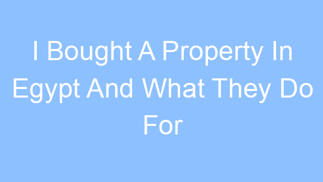 i bought a property in egypt and what they do for you is they give you the property meme 26325